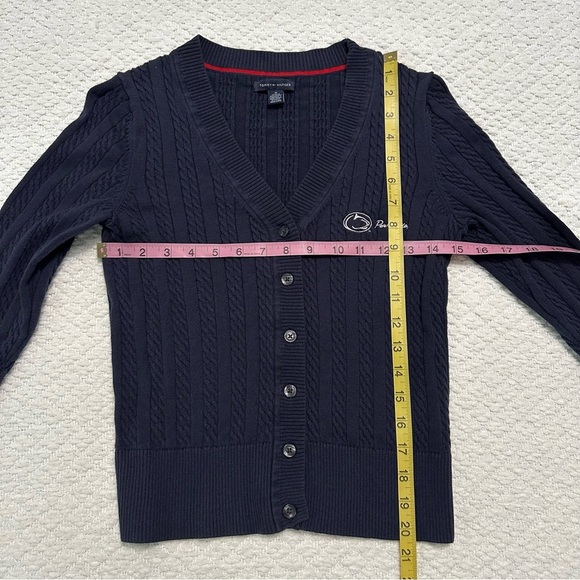 Tommy Hilfiger Penn State Cardigan Blue Women’s Size M - Picture 4 of 10
